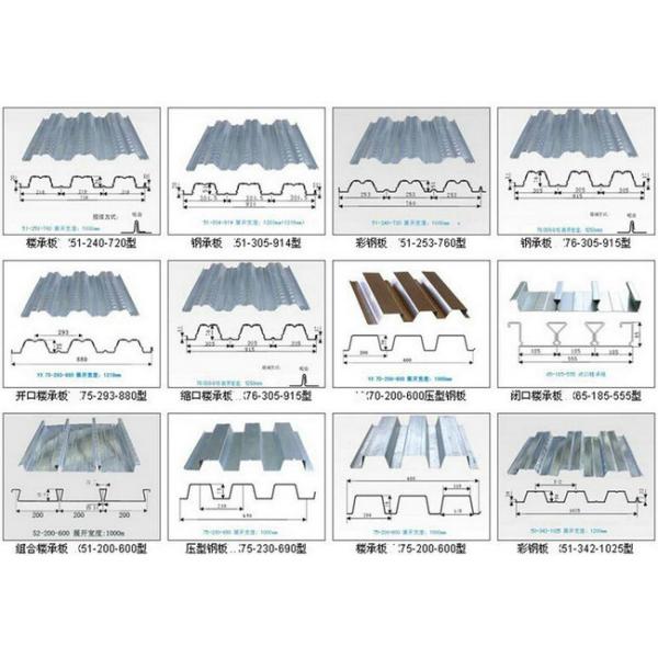 High Rib Steel Structure Floor Deck Machine 380v