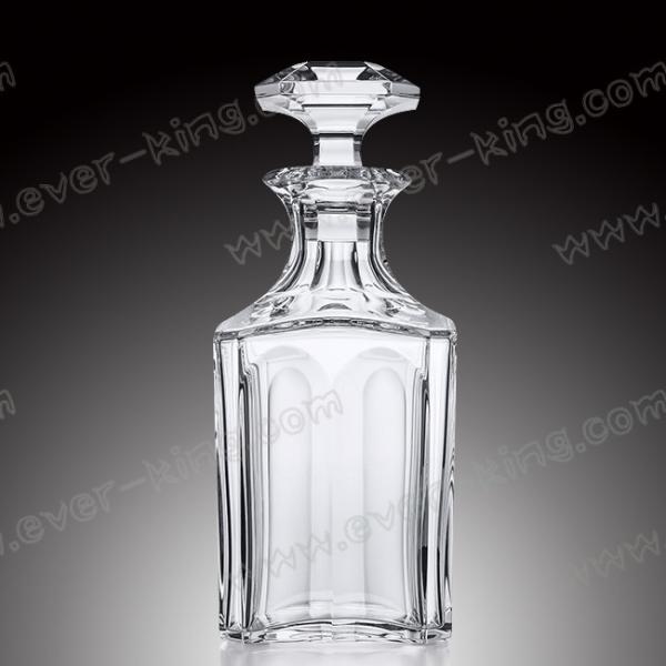 Super Flint Crystal White 750ml Alcohol Container Glass