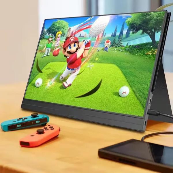 15.6 Inch 4K Type C HDR Portable Touch Screen Monitor Built-in Battery Support Stylus Pen For Laptop For Ps5