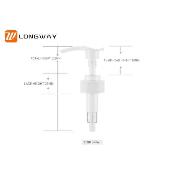 PP Plastic Liquid Soap Dispenser Pump , Large Lotion Pump Replacement