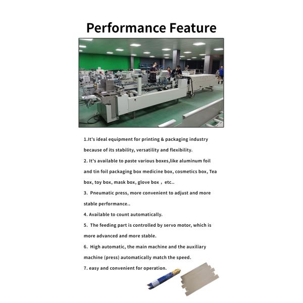 CQT-800 Automatic Folder Gluer Machine for Aluminum Foil and Tin Foil Packaging Box