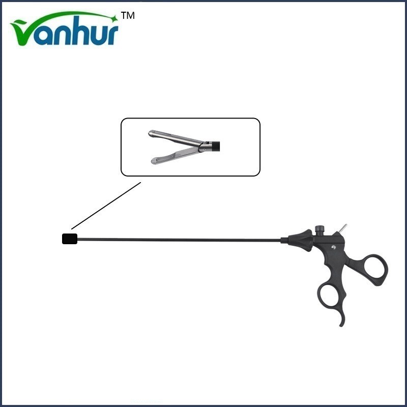 Buy cheap Customized Request Reusable 5mm Laparoscope Instrument Appedix Forceps Customization product