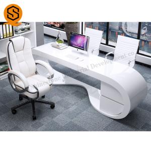 Buy cheap Artificial Stone Curved Executive Desk Shaped Customized Requirement product