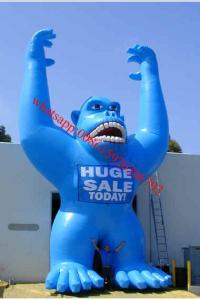 Buy cheap Blue colour pvc tarpaulin inflatable gorilla product