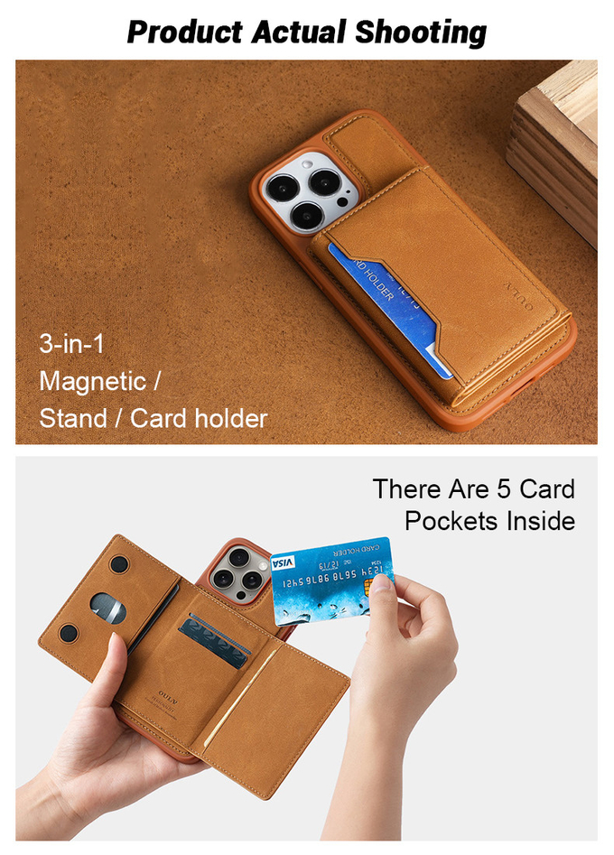 OEM / ODM Flip Mobile Phone Case Customizable Magnetic Protective Case For iPhone and Samsung