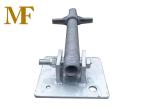 Galvanized Scaffolding Adjustable Screw Jack With Swivel Leveling Base Plate