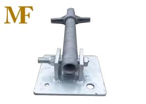 Buy cheap Galvanized Scaffolding Adjustable Screw Jack With Swivel Leveling Base Plate product