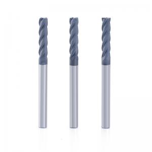 China Diamond Coating Carbide Flat End Milling Cutter For Graphite Processing on sale