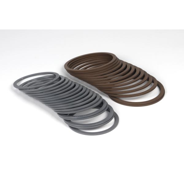 Brown O Ring And Backup Ring Bronze Filled Ptfe Back Up Ring Seal 40MM * 50MM * 3MM