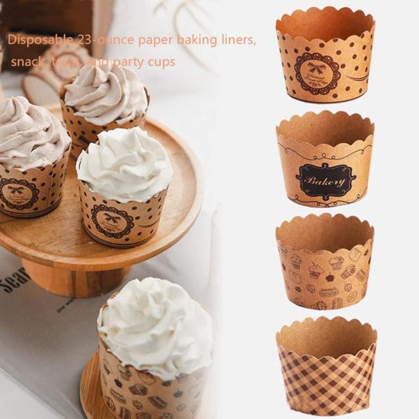 Jumbo Kraft Paper Cake Baking Cup Rk Bakeware Cupcake Muffin Liners