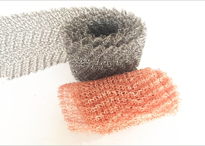 Automotive 0.23mm Wire Knitted Copper Mesh Yellow
