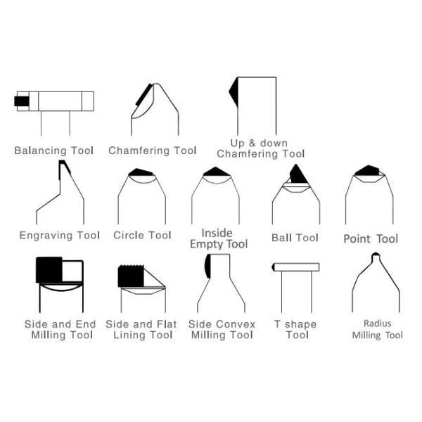 Goldsmith Machine 8mm Diamond Cnc Engraving Mcd Tools