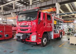 China 4x2 Drive Six Firefighters Rescue Fire Truck with Powerful Crane and Winch on sale