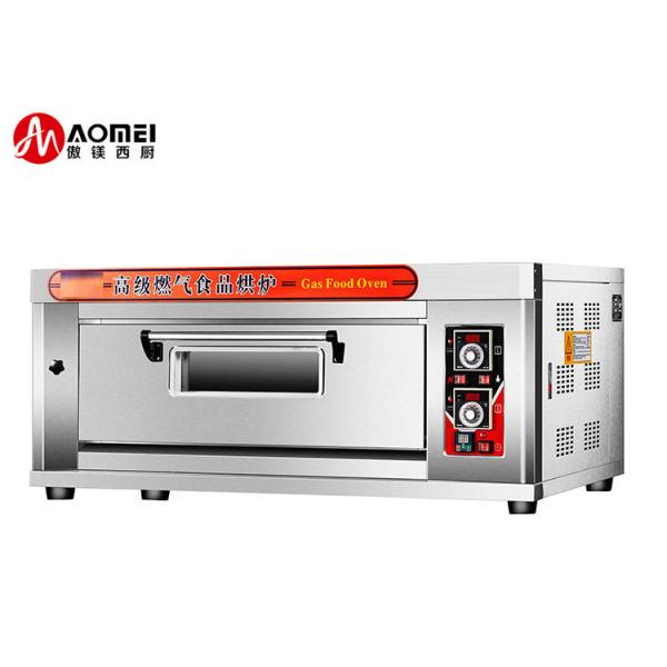 AO-20Q Model Single Deck Gas Bakery Oven for Philippines Bakery at 1330x840x600mm