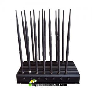 China 14 Antennas 35W high power car remote control mobile signal blocker jammer 433mhz, 315mhz, 868mhz Adjustable on sale