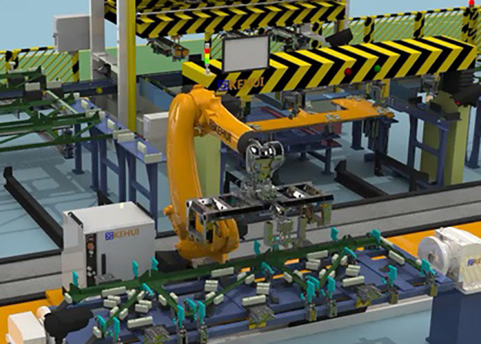 Buy cheap Intelligent Robotic Assembly Systems / Building Template Assembly Line Automation Equipment product
