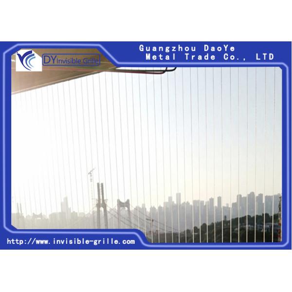 Modern Easy Cleaning Balcony Invisible Grille With Burglar Proof Solution
