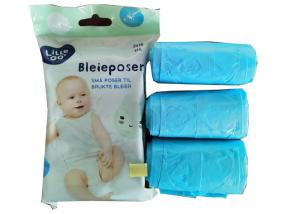 Buy cheap Biodegradable Blue HDPE Diaper Waste Bags with light fragrance product