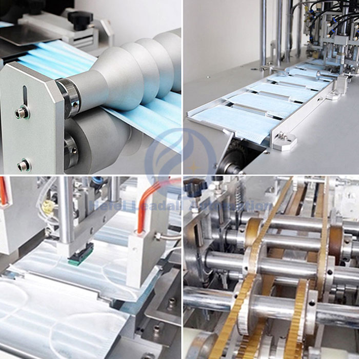 3 Ply Disposable Face Mask Machine Low Failure Rate Beautiful Appearance Without Rust