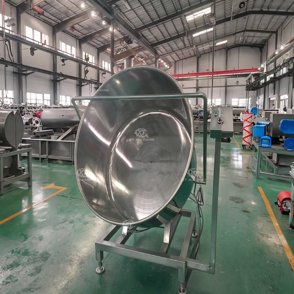 100kg/h Capacity SUS304 Peanut Coating Machine For Low Noise Non-Pollution And Easy To Clean Nut Processing