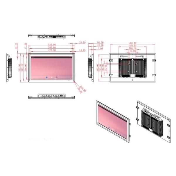 21.5-Inch Large Format Industrial Panel PC for Smart City Projects and Digital Signage