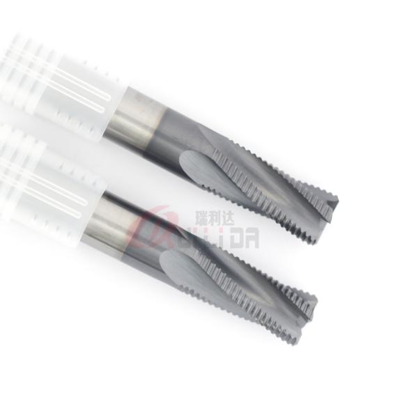 1/2" 12mm diamond roughing end mill For Stainless Steel Fine Pitch 4Fl HRC60