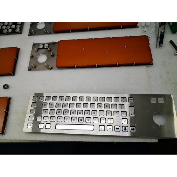 Stainless Steel Wireless Keyboard Mouse Combo , Heavy Duty Computer Keyboard Mouse