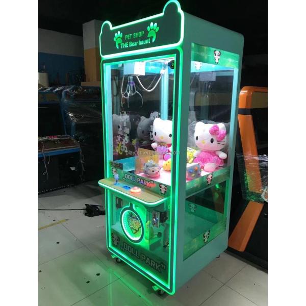 Factory Cheap Custmozied Commercial Stuffed Animals Bear Doll Toys Coin Operated Park Grabber Arcade Game Crane Claw Machine