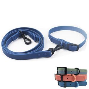 Buy cheap Exclusive Durable Soft Pvc Leather Dog Collar And Leash Set Coated Waterproof product