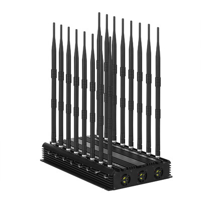 16 Antennas 2G,3G,4G,5G,WIFI(Including WIFI 6E),Lojack,GPSL1,RF(315/433/868)Jammer