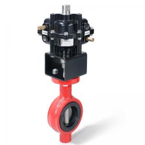 Buy cheap ISO9001 Pneumatic Butterfly Valve 0.3-0.8mpa DN50 product