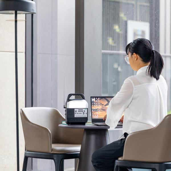 Versatile Solar Home Lighting System Power Source Portable Lithium 6W*4Pcs 45W