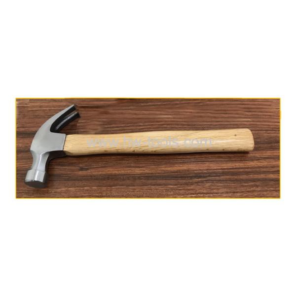 American type claw hammer with wooden handle