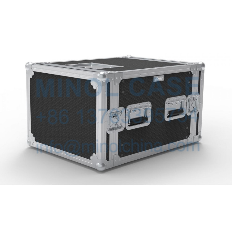 Buy cheap 8U Rack Plywood Flight Case With Aluminum Frame product