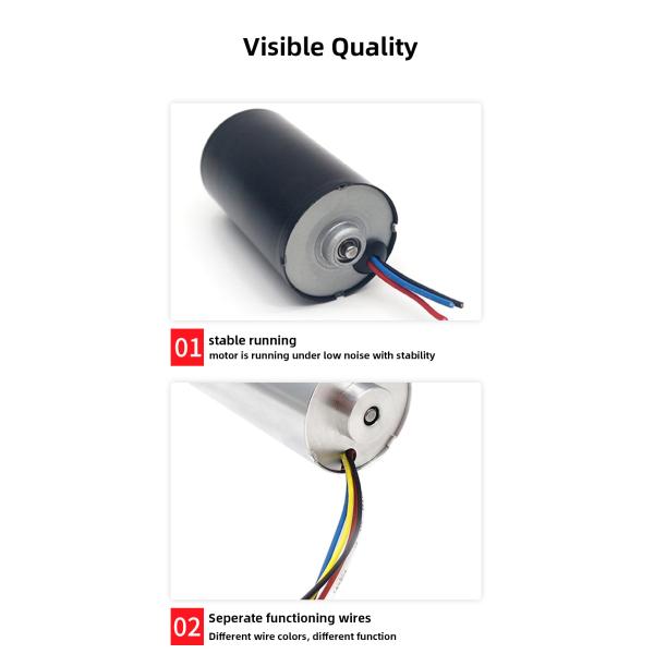 5633rpm 28mm Brushless DC Motor Scarcely Noise For Medical Equipment