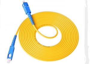 China 3.00mm 3M SC - SC Fiber  Patch Cord , LSZH / PVC Jacket Fiber Optic Jumper Cables on sale