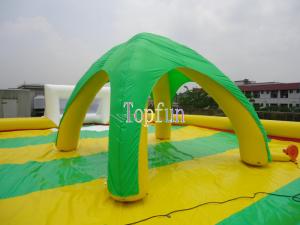 Buy cheap Colorful Inflatable Event Wedding Green Beach House Tent 0.6mm PVC tarpaulin product