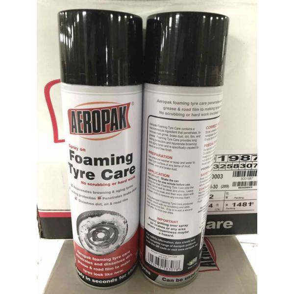 Anti Fading Car Care Products Foaming Wheel And Tire Cleaner Dissolves Dirt / Oil