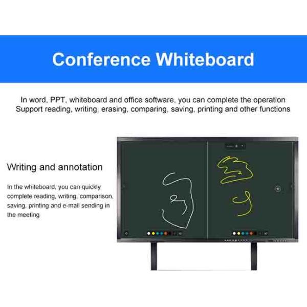 Classrooms LCD Smart Board Interactive Display 110in Interactive Flat Board