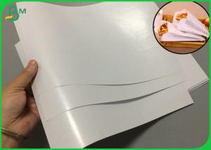 Buy cheap 80gr 100gr PE Coated White Paper Grease Resistant For Restaurant Paper Bags product