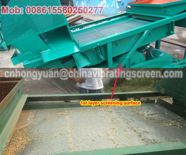 multifunctional air blower grain screener to separate the wheat from the chaff