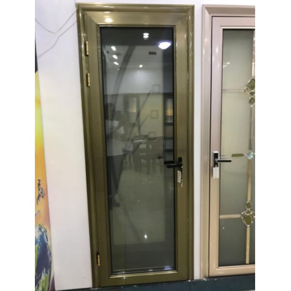 Vertical Swing Aluminium Casement Door Internal Double With ISO9001