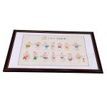 Rice Paper Scroll Chinese Medicine Charts Suitable Mirror Screen