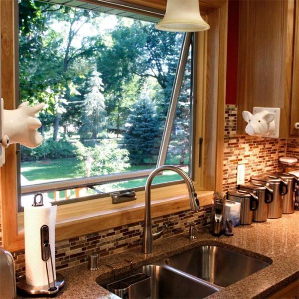 Custom Made Aluminum Top Hung Home Window With Double Glass And Level 8 Air Tightness