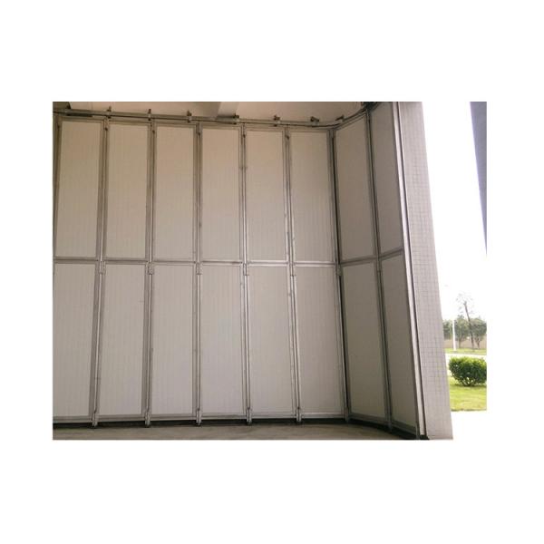 Revolving Bifold Aircraft Hangar Door Automatic 0.8mm Steel Plate PLC system