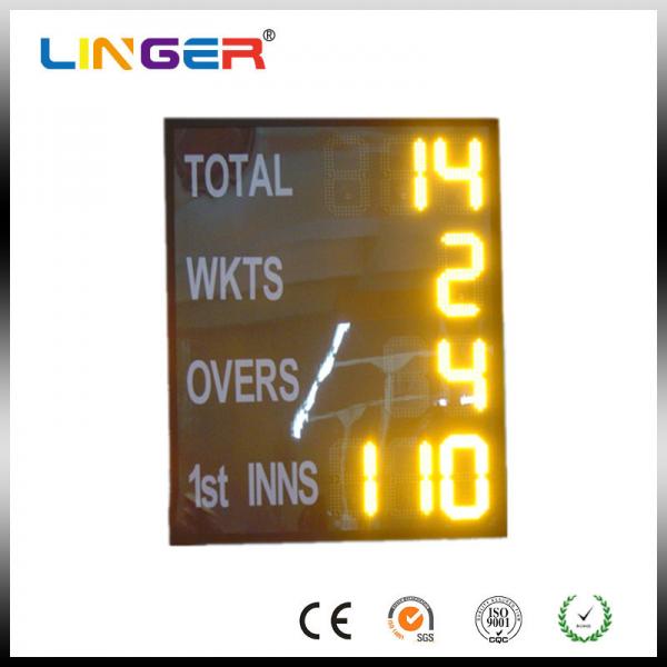 Quality Wireless / Wire Control Electronic Cricket Scoreboard , Electronic Sports Scoreboard for sale