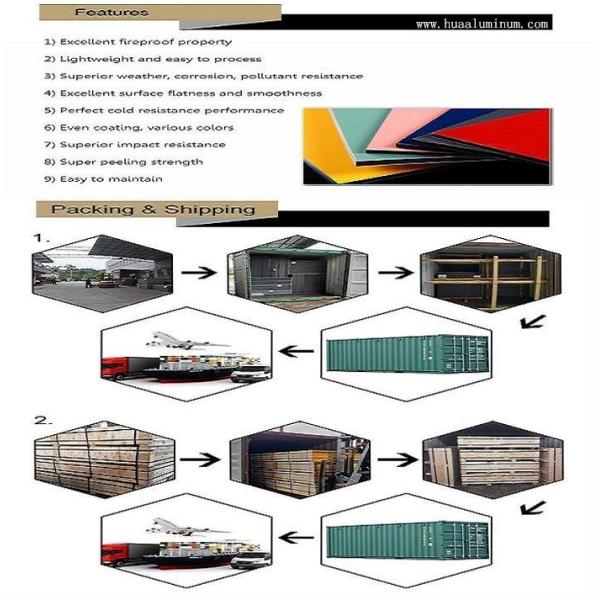 Fireproof 1220*2440mm Interior ACP Sheet ACP Building Material
