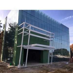 Buy cheap Waterproof 2400mm 3mm Double Glazed Curtain Wall product