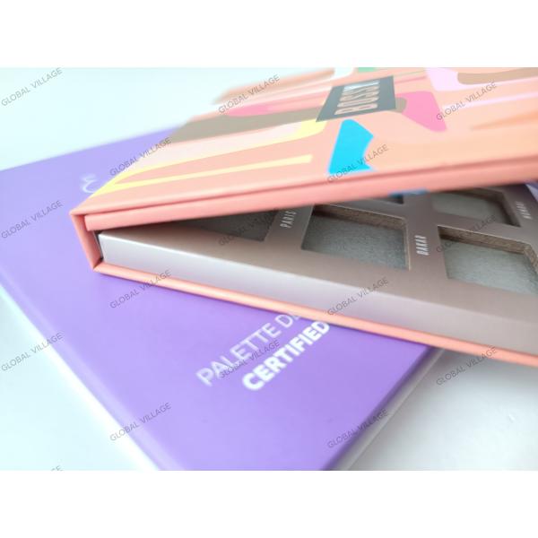Multicolor 9 Pans Makeup Eyeshadow Palette Magnetic CMYK Printing With Mirror
