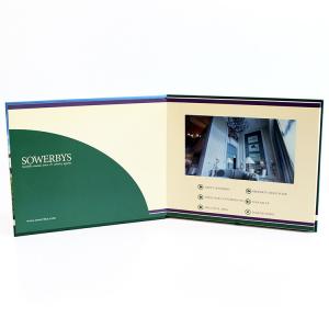 China 1024 x 600 Resulotion Video Brochure Card Switch Buttons With Micro - Thin LCD Screen on sale